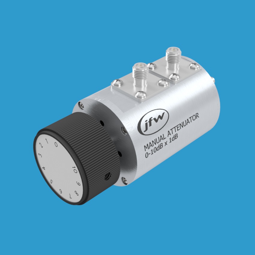 50R 019 SMA manual attenuator single knob 0dB to 10dB by 1dB step 50 ohm