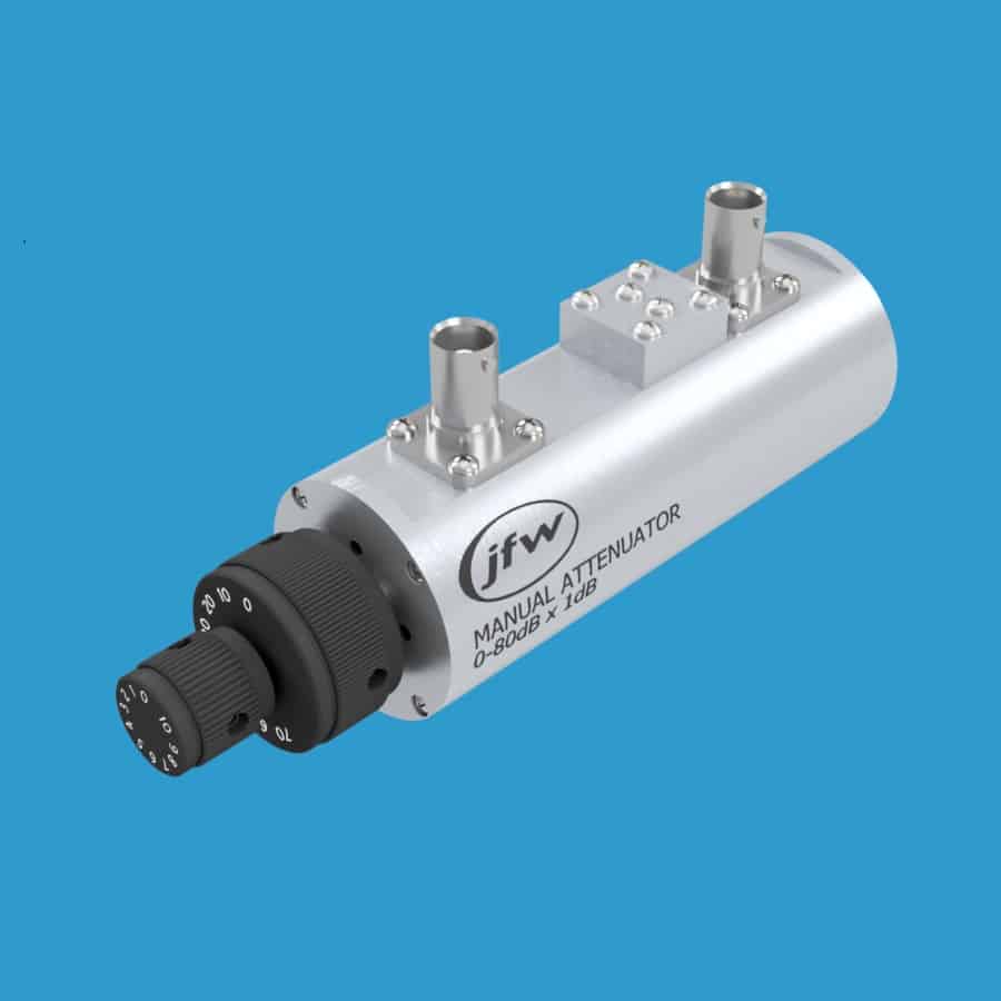 75DR 006 BNC manual attenuator dual knob 0dB to 80dB by 1dB step 75 ohm